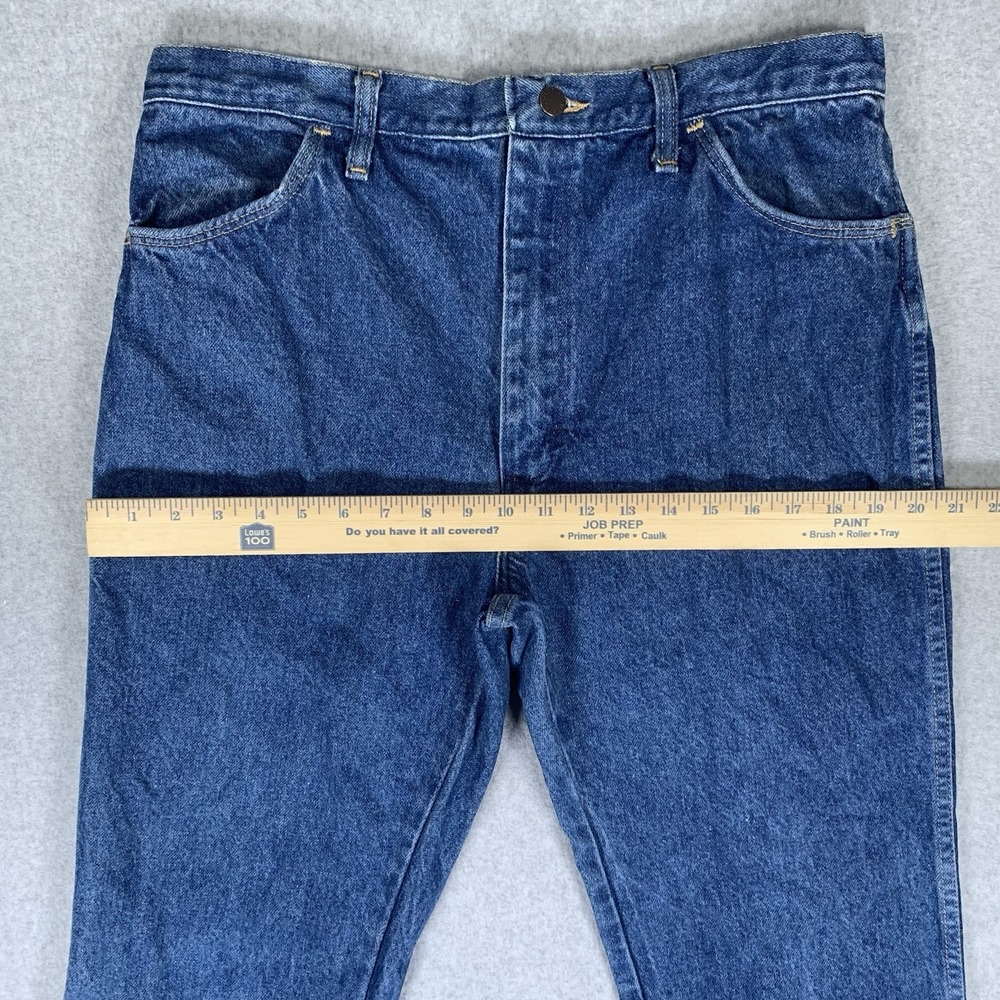 Vintage Rustler Jeans Men 36x32 Made in USA Medium Wash Regular Fit 100% Cotton - Picture 7 of 10